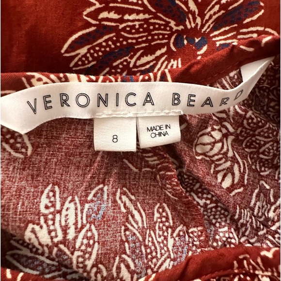 NWOT Veronica Beard Kester floral-print peplum blouse - Picture 9 of 11